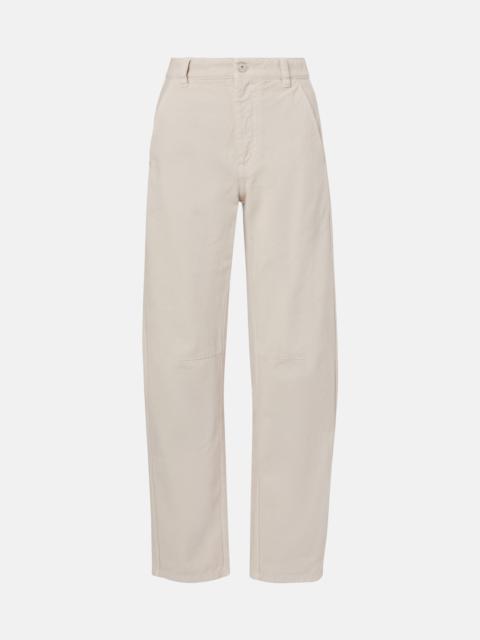 High-rise straight jeans