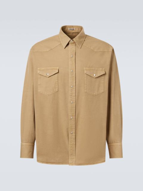 Cotton gabardine shirt