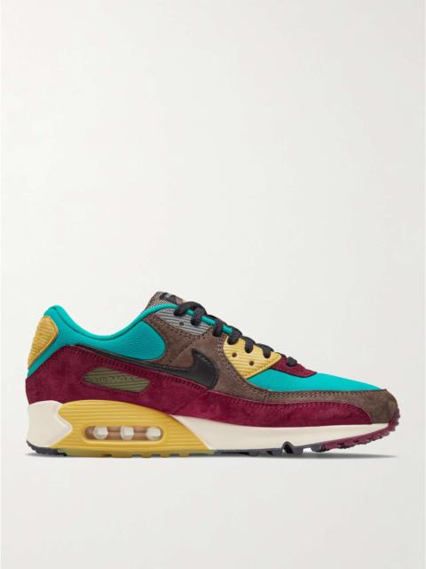 Air Max 90 NRG Suede and Leather-Trimmed Mesh Sneakers