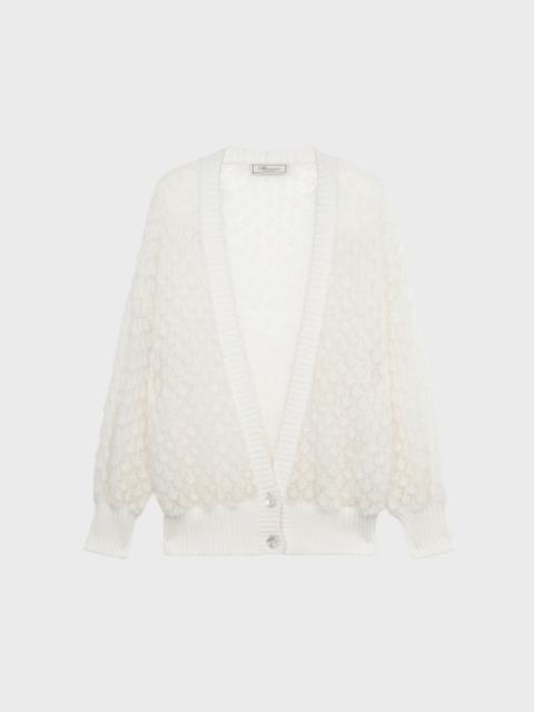 OVERSIZED OPENWORK KNIT CARDIGAN