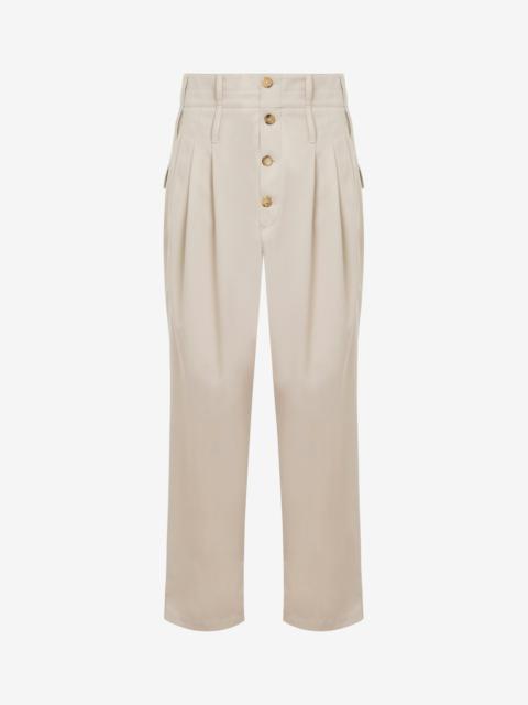 GABARDINE PANTS TAILORED TWIST