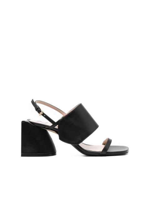 wide-strap 75mm sandals