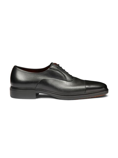 Men's black leather Easy lace-up