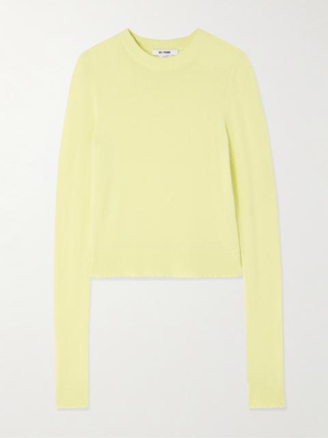 Frayed Cashmere Sweater