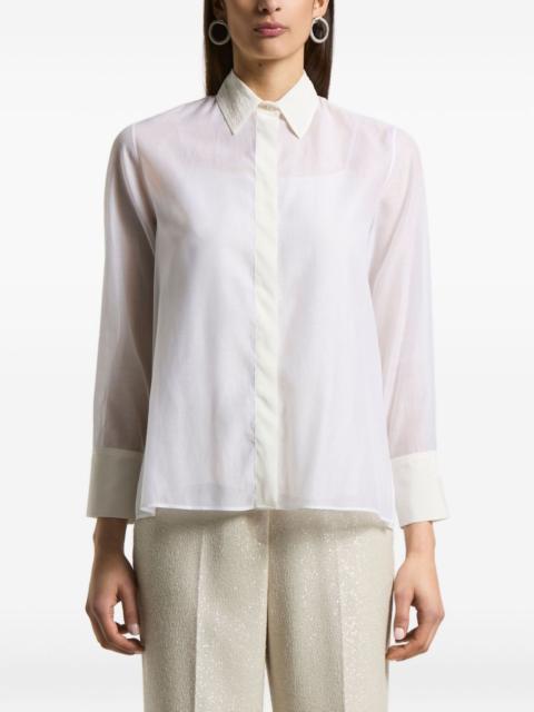 embroidered-collar shirt