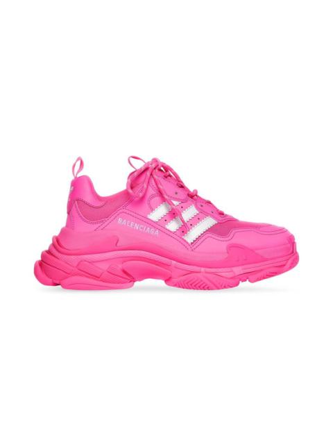 Women's Balenciaga / Adidas Triple S Sneaker in Neon Pink