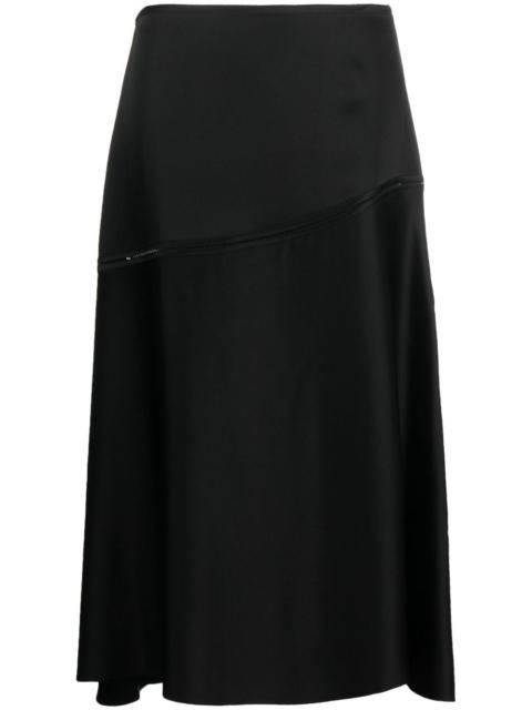 flared midi skirt