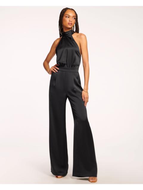 Tatiana Wide Leg Halter Jumpsuit