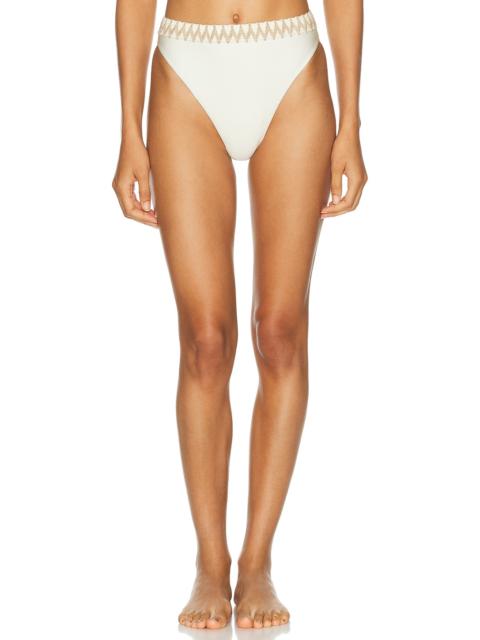 Jute Trim Bikini Bottom