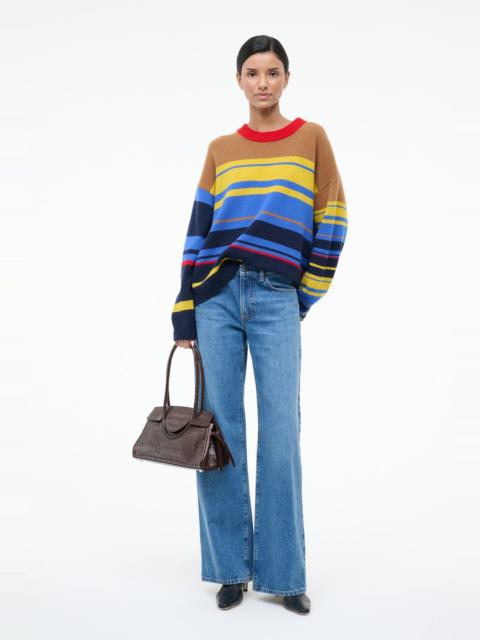 STAUD SERRANO CASHMERE RELAXED CREW ANALOG