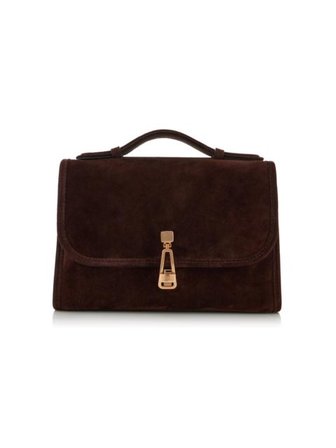 Leonora Small Suede Crossbody Bag brown