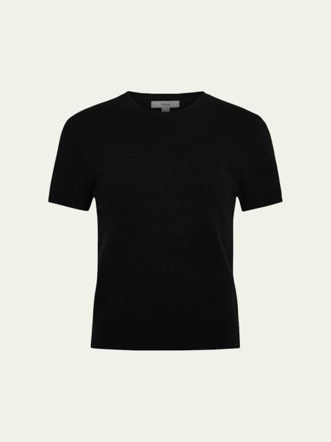 Short-Sleeve Cashmere-Blend Tee