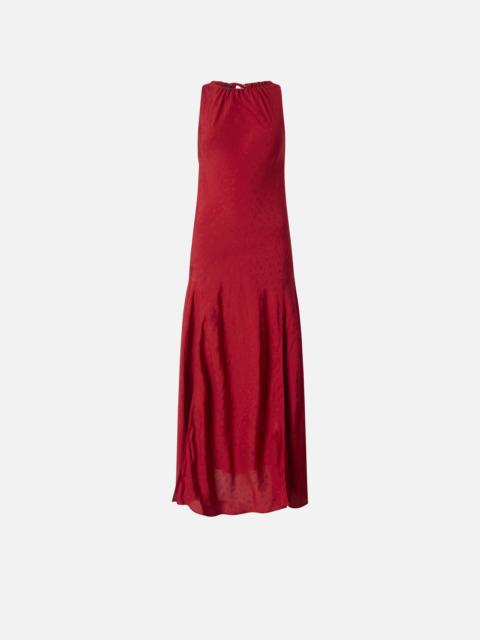 LONG VISCOSE JACQUARD DRESS