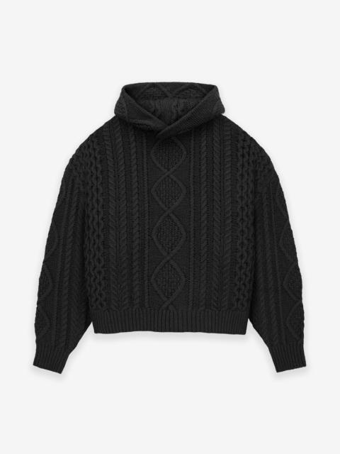 Cable Knit Hoodie