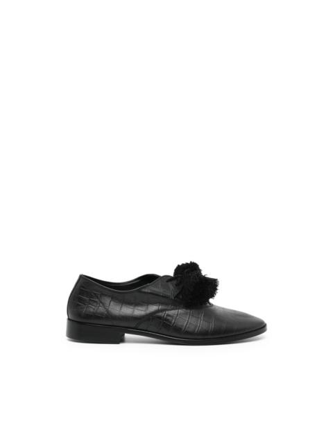 pompom oxford shoes