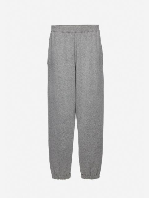 Cashmere and cotton joggers in grey