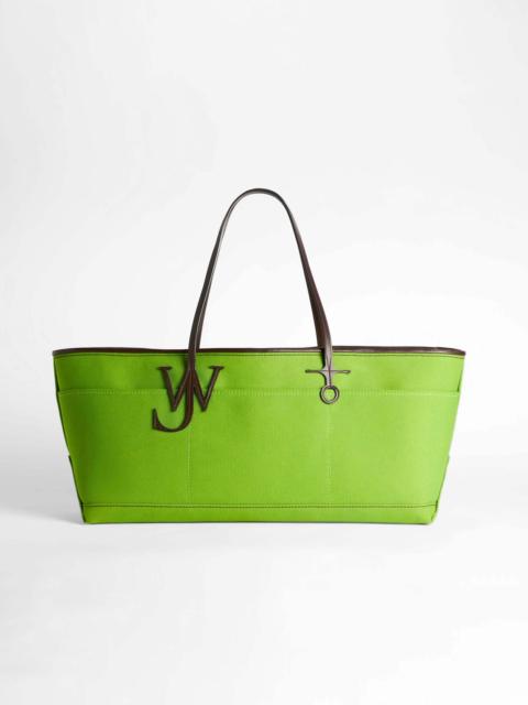 STRETCH ANCHOR CANVAS TOTE IN GREEN