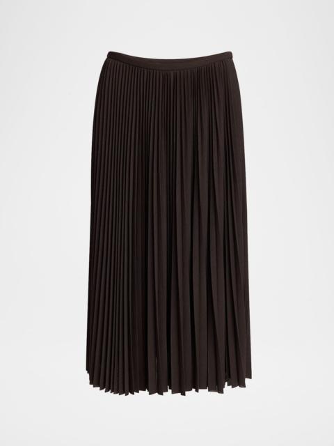 Eda Pleated Jersey Midi Skirt