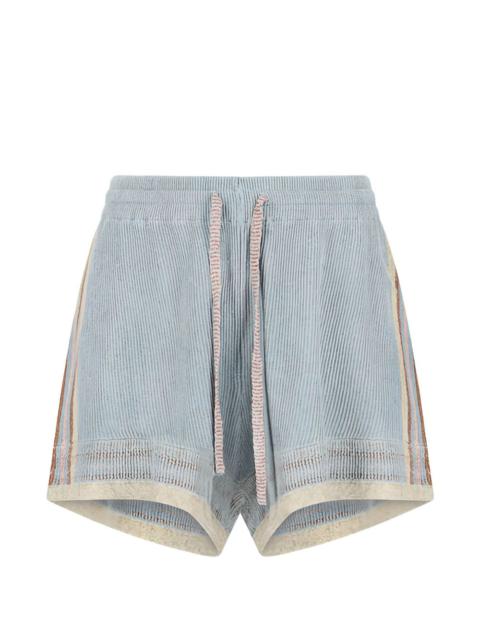 havana striped mini shorts