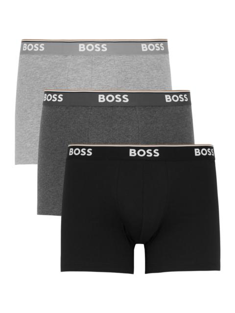 Stretch-cotton boxer briefs - set of three