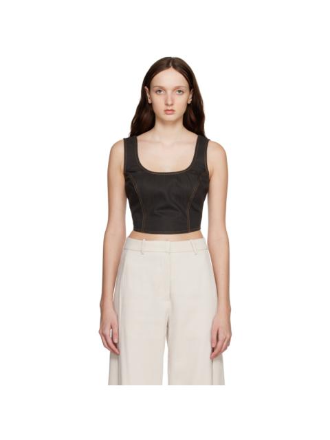 Brown Bonni Denim Tank Top