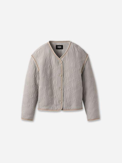 ® Women's Sun Quilted Jacket Polyester in Light Grey