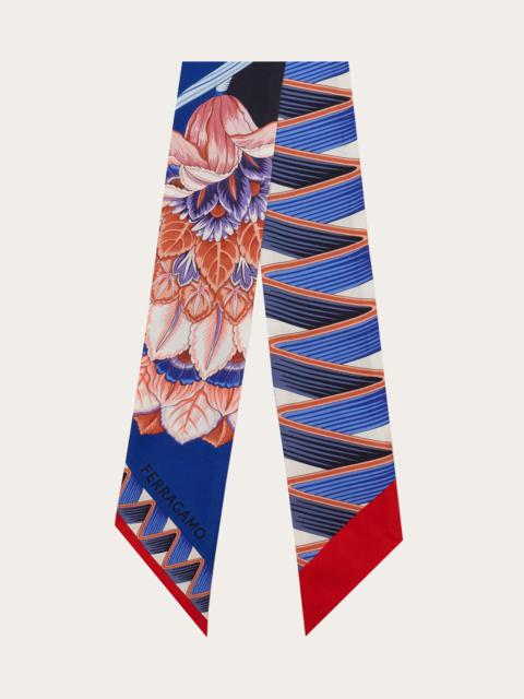 Giada print silk bandeau