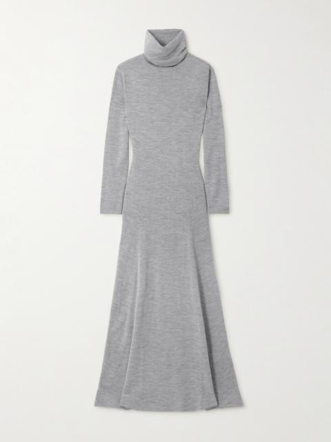 Suzette Wool And Silk-blend Turtleneck Midi Dress