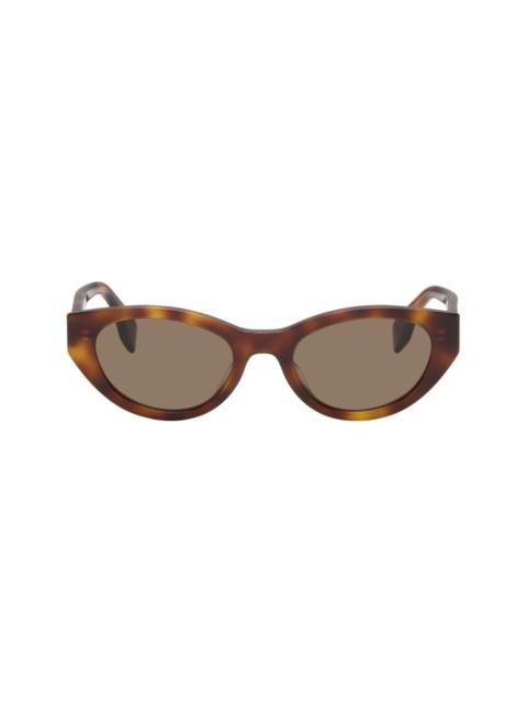 Brown Lettering Sunglasses
