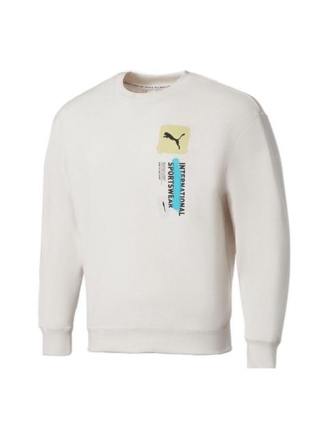 PUMA Logo International Sportswear Sweatshirt 'White' 536303-65