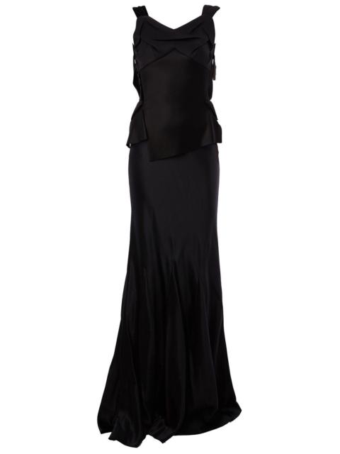 open back evening dress