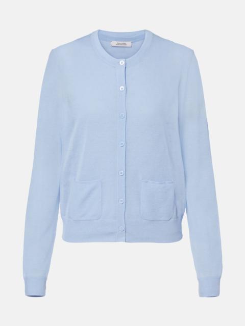 Summer semi-sheer cotton-blend cardigan