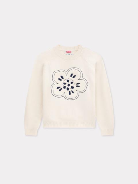 'Boke Flower' embroidered jumper in wool