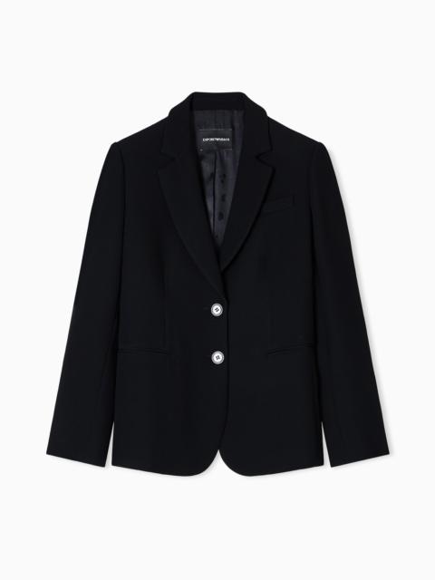 ASV SINGLE-BREASTED BLAZER IN WAFFLE WEAVE TECHNICAL FABRIC