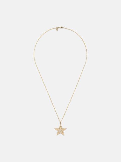 Icon Wallpaper Star 14kt gold pendant necklace with diamonds