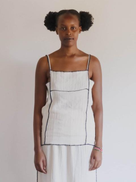 Shok Square Top
                  - Crinkle Linen