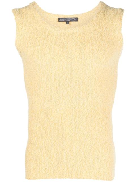 textured knit tank top