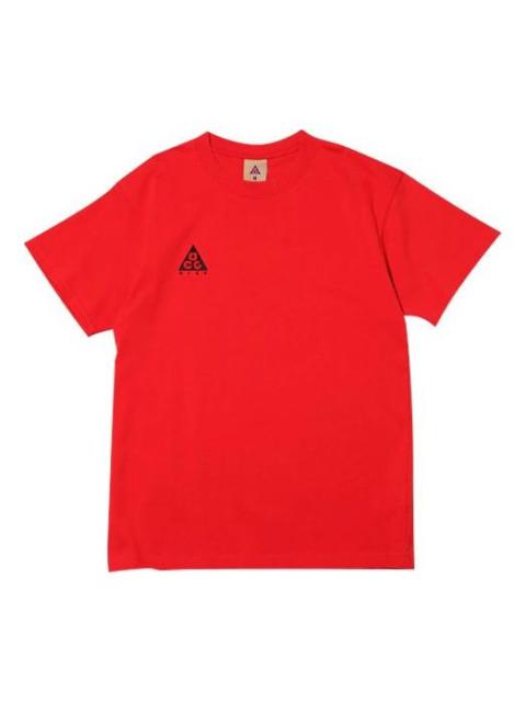Nike ACG Small Logo Casual Short Sleeve Large Red BQ7343-657