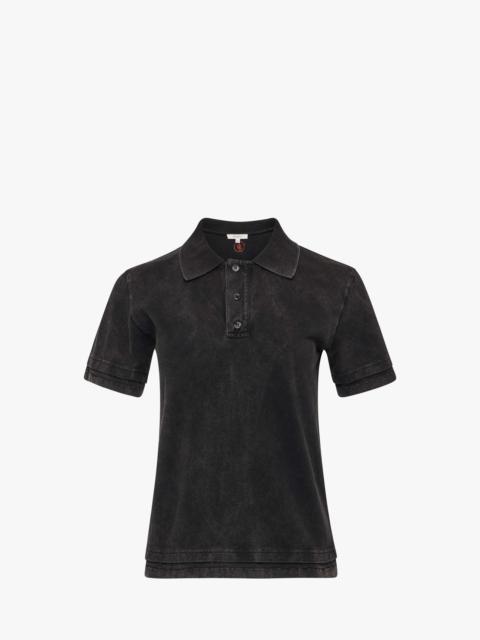 LAYERED SHORT SLEEVE POLO TOP