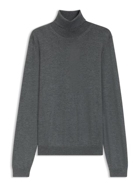 SLIM-FIT ROLL-NECK SWEATER IN MERCERIZED VIRGIN WOOL