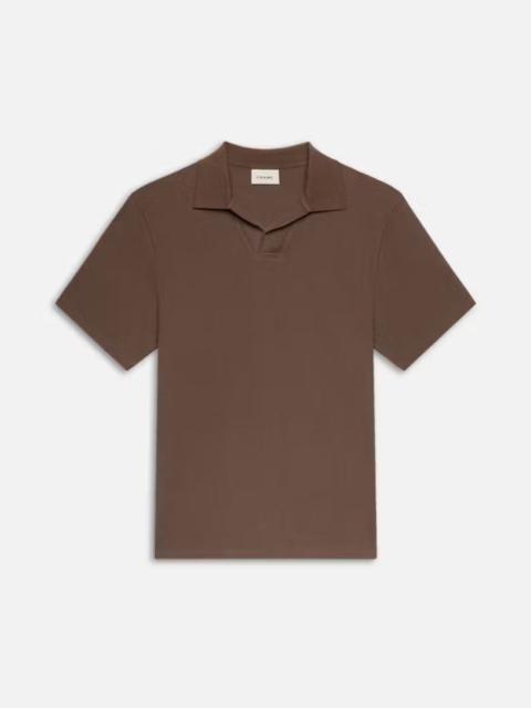 Jacquard Polo in Soft Mocha