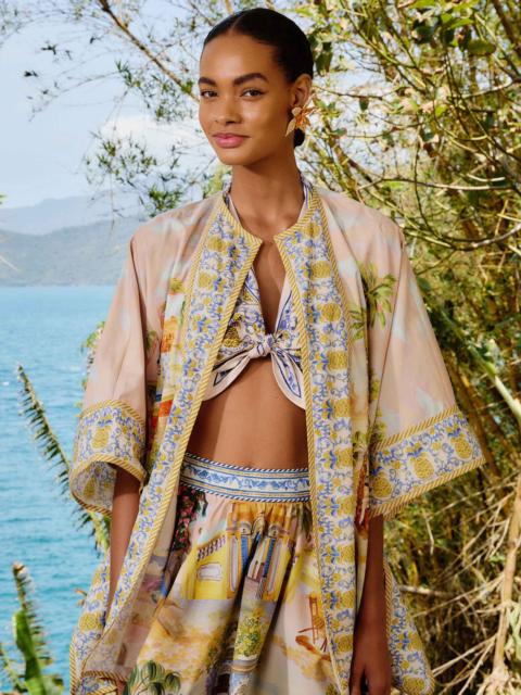 Multicolor Aracati Organic Cotton Kimono