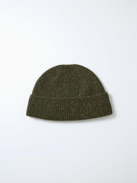 ROTOTO - NEP WOOL SEAMLESS BEANIE - OLIVE