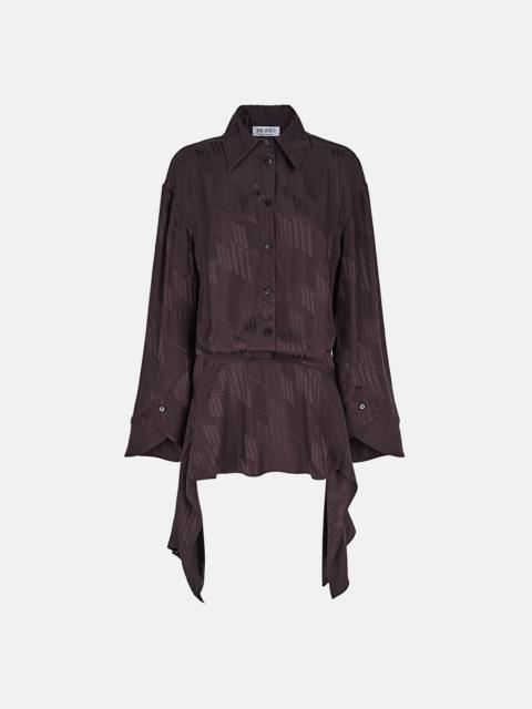 ''MISCHA'' DARK BROWN MINI DRESS