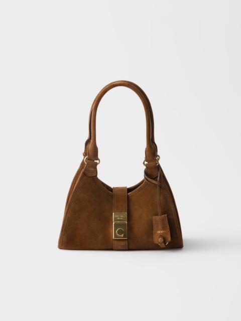 Small suede tote bag