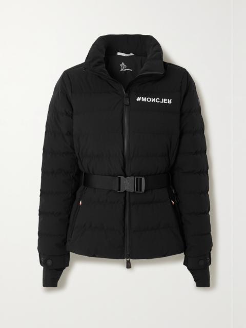 Bettex Hooded Belted Quilted Shell Down Jacket