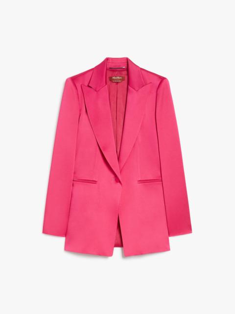 GALAZIA Single-breasted envers satin blazer