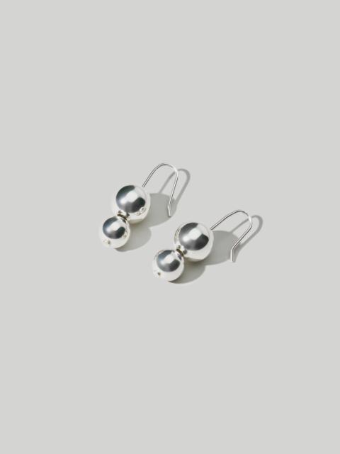 Maslo Jewelry Double Orb Silver Earrings