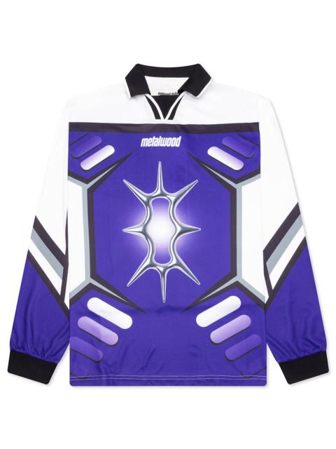 X-GAMES L/S JERSEY - WHITE/BLURPLE