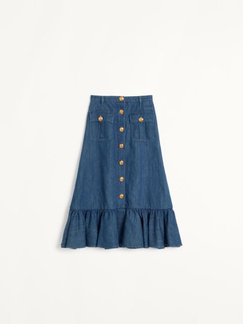 LIGHTWEIGHT DENIM SKIRT